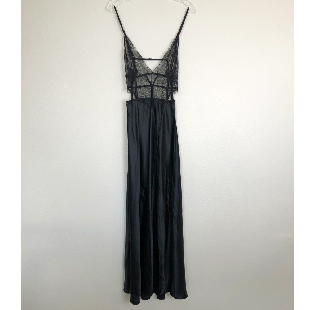 Victoria’s Secret Black Lingerie Maxi Dress L